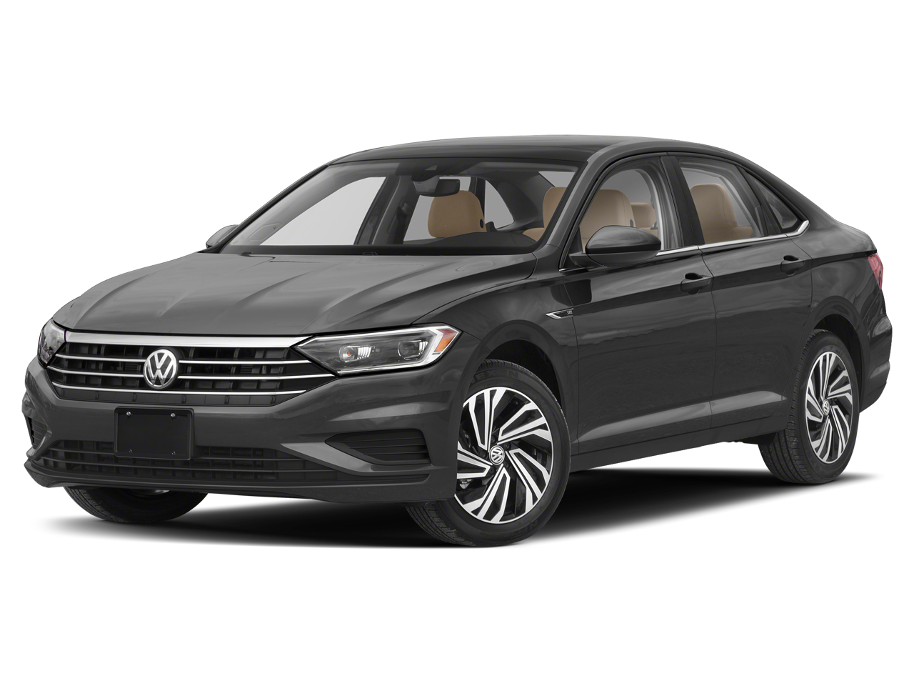 2021 Volkswagen Jetta SE in Pure White — front three-quarter view