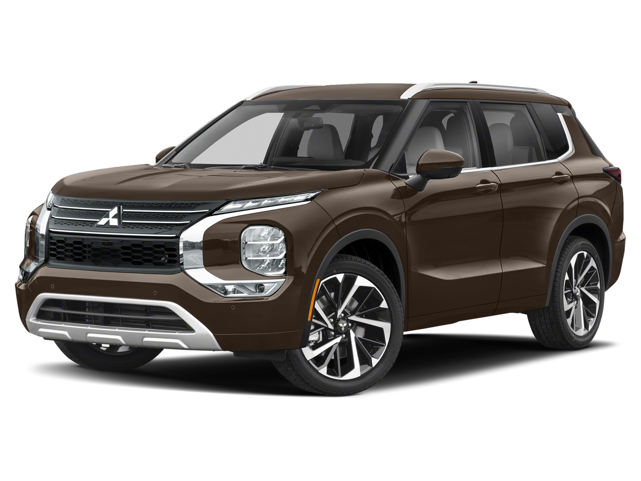 2024 Mitsubishi Outlander SEL in Deep Bronze Metallic — front three-quarter view