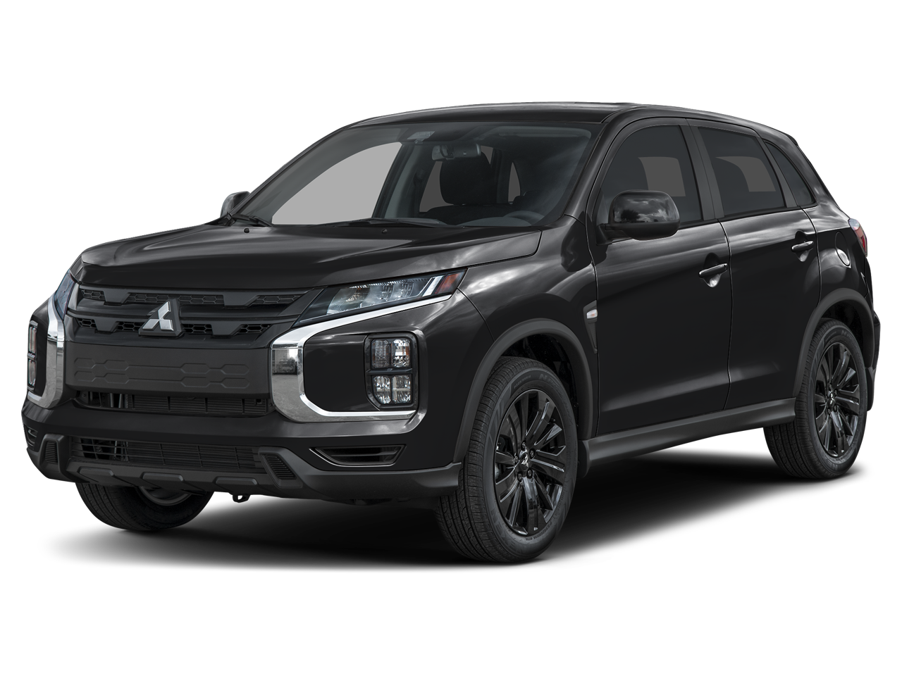 2026 Mitsubishi Outlander Sport LE in Labrador Black Pearl — front three-quarter view