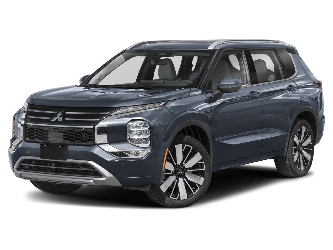 2025 Mitsubishi Outlander SEL in Alloy Silver Metallic — front three-quarter view
