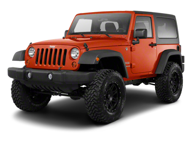 2010 Jeep Wrangler Sport in Red — front three-quarter view