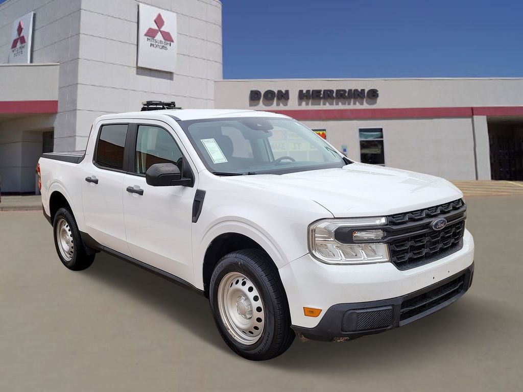 2022 Ford Maverick XL in Oxford White — front three-quarter view
