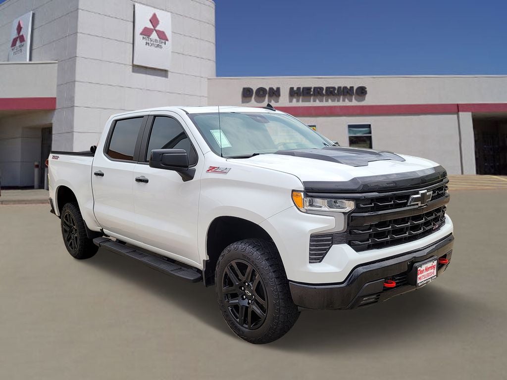 2024 Chevrolet Silverado LT Trail Boss Z71 in Summit White — front three-quarter view