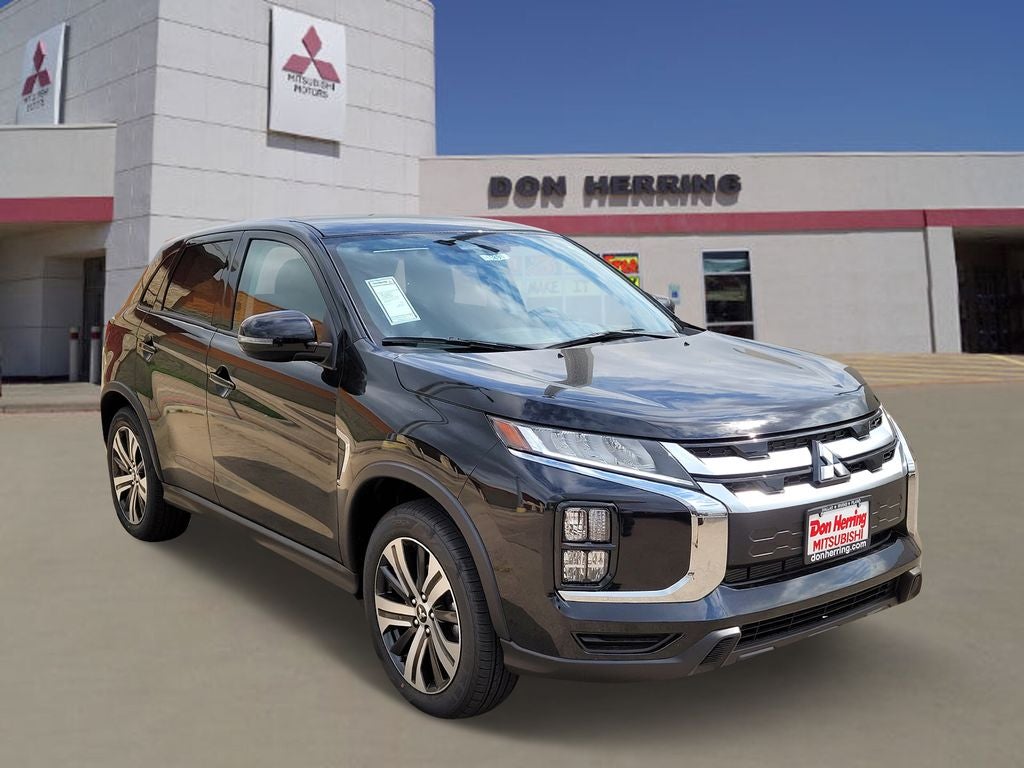 2026 Mitsubishi Outlander Sport SE in Labrador Black Pearl — front three-quarter view