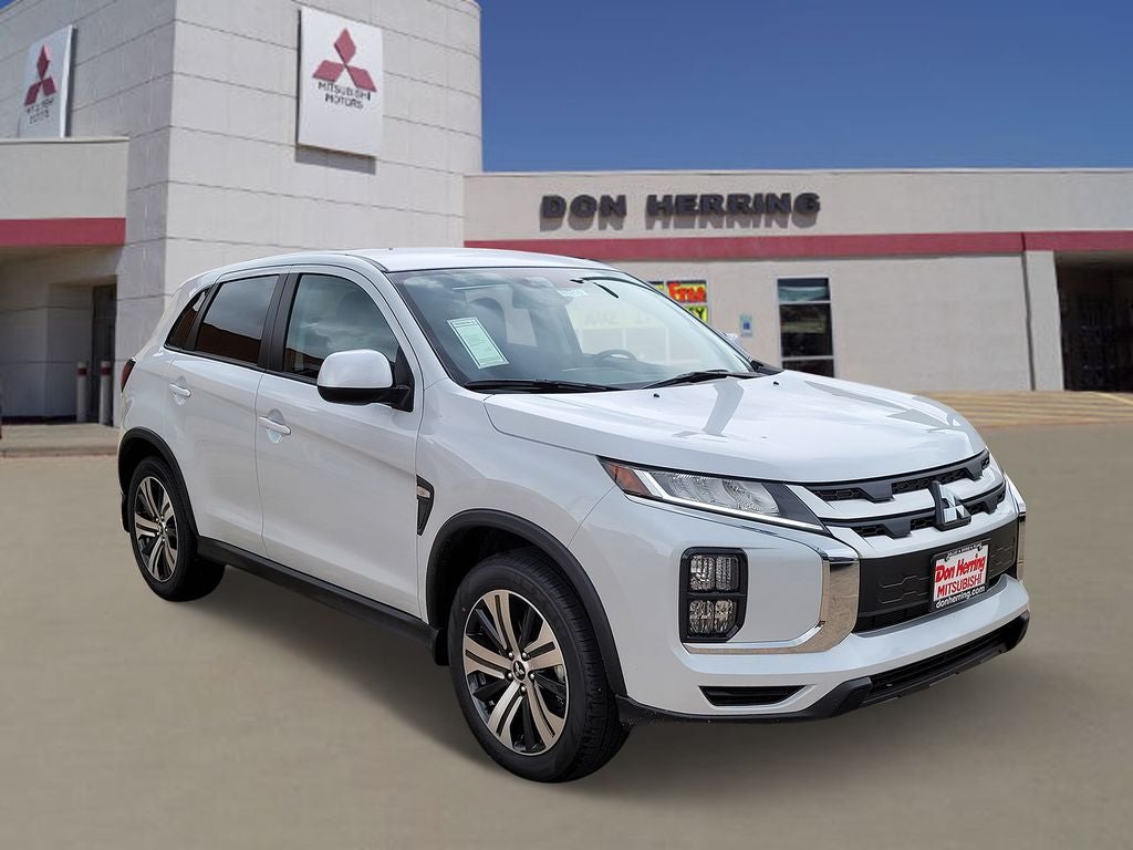 2026 Mitsubishi Outlander Sport ES in White Diamond — front three-quarter view