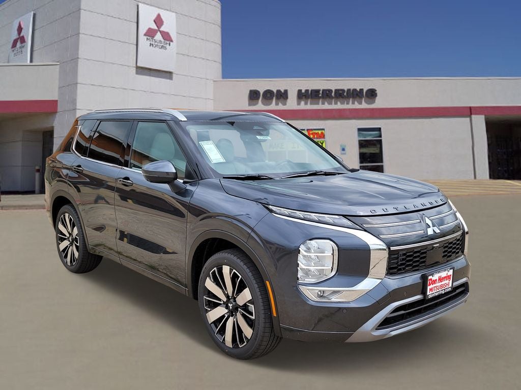 2026 Mitsubishi Outlander SEL in Graphite Gray — front three-quarter view