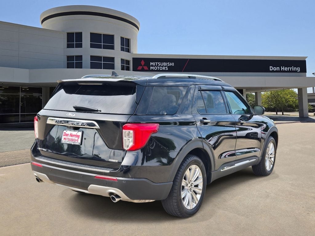 2021 Ford Explorer — rear three-quarter view
