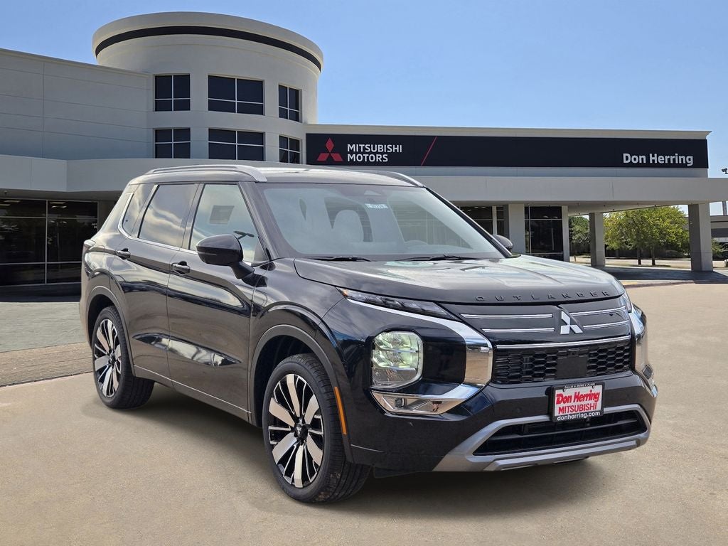 2026 Mitsubishi Outlander SEL in Labrador Black Pearl — front three-quarter view